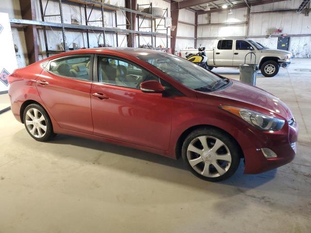 5NPDH4AE2DH280671 - 2013 HYUNDAI ELANTRA GLS RED photo 4