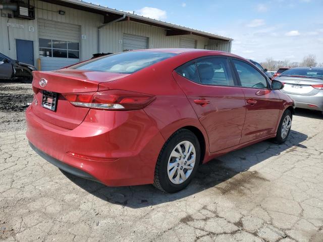 KMHD74LF3JU451238 - 2018 HYUNDAI ELANTRA SE RED photo 3