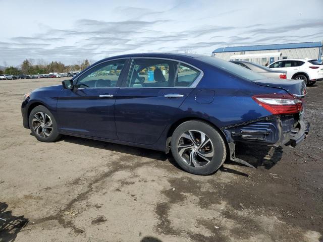 1HGCR2F37GA231077 - 2016 HONDA ACCORD LX BLUE photo 2