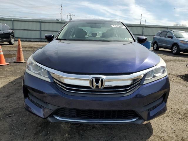 1HGCR2F37GA231077 - 2016 HONDA ACCORD LX BLUE photo 5