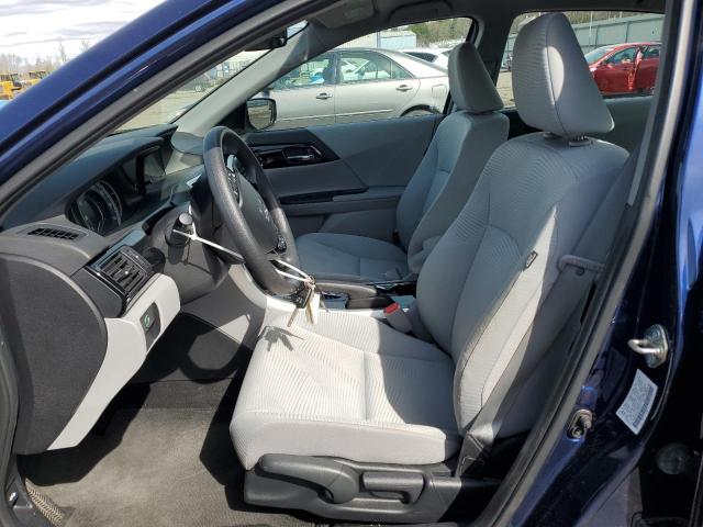 1HGCR2F37GA231077 - 2016 HONDA ACCORD LX BLUE photo 7