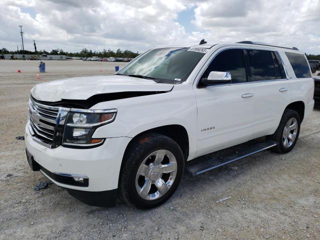 1GNSCCKC1FR295551 - 2015 CHEVROLET TAHOE C1500 LTZ WHITE photo 1