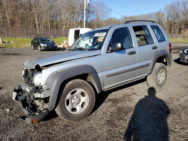 1J4GL48K84W102405 - 2004 JEEP LIBERTY SPORT SILVER photo 1