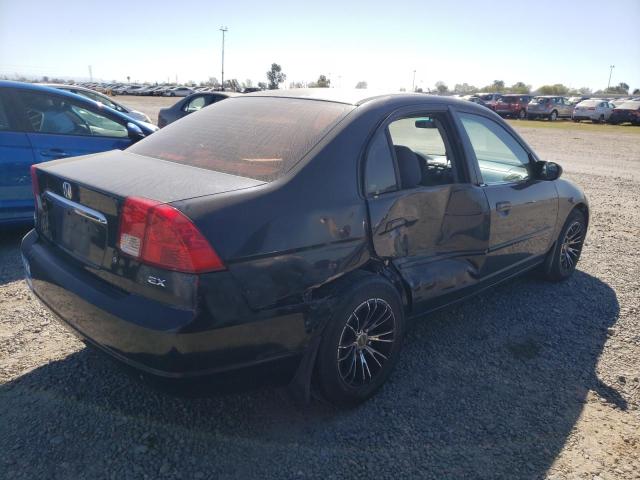 2HGES26763H504621 - 2003 HONDA CIVIC EX BLACK photo 3