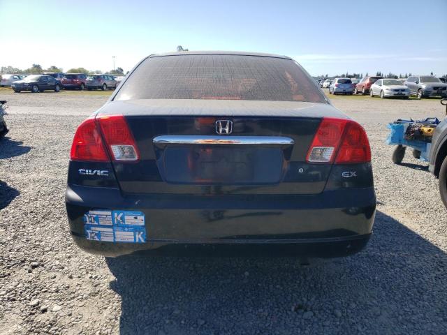 2HGES26763H504621 - 2003 HONDA CIVIC EX BLACK photo 6