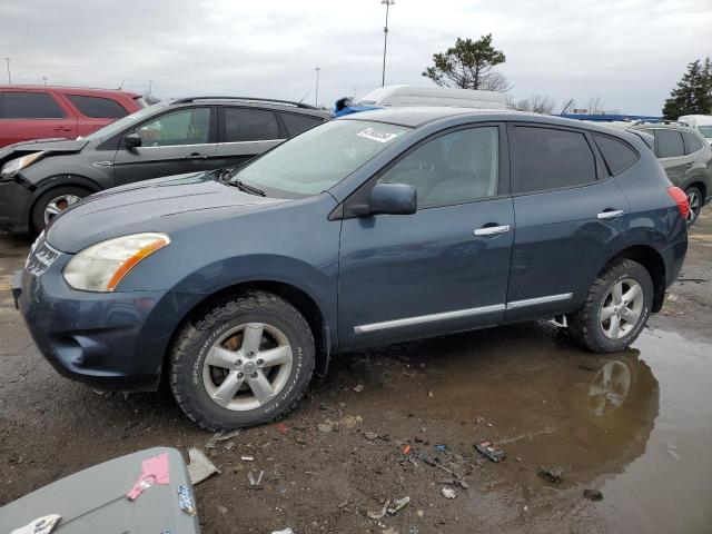 JN8AS5MV4DW614817 - 2013 NISSAN ROGUE S BLUE photo 1