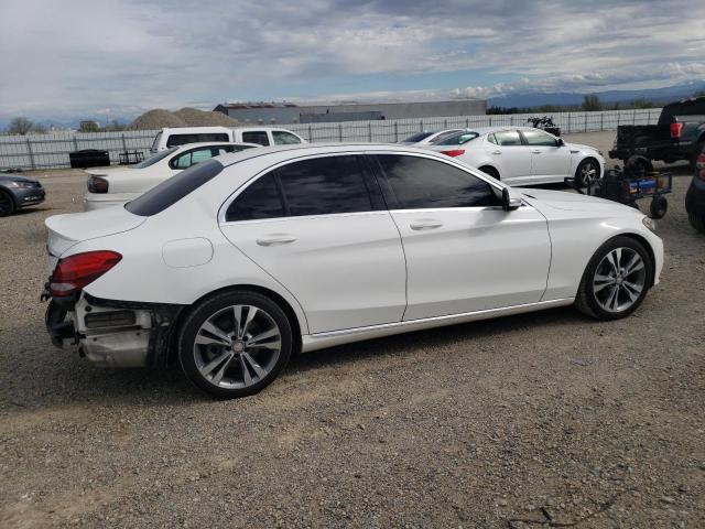 55SWF4JB6FU057196 - 2015 MERCEDES-BENZ C 300 WHITE photo 3