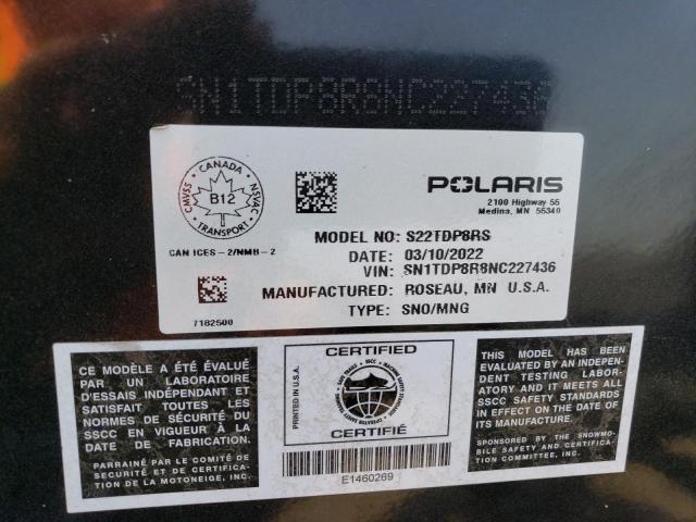 SN1TDP8R8NC227436 - 2022 POLA 850 Մոխրագույն լուսանկար 10