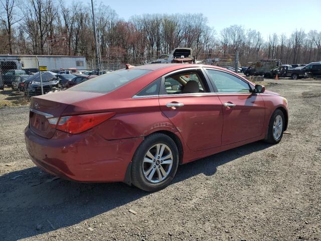 5NPEB4AC4CH450953 - 2012 HYUNDAI SONATA GLS RED photo 3