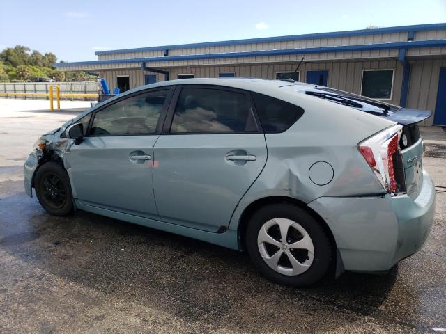 JTDKN3DU3F1953569 - 2015 TOYOTA PRIUS TEAL photo 2