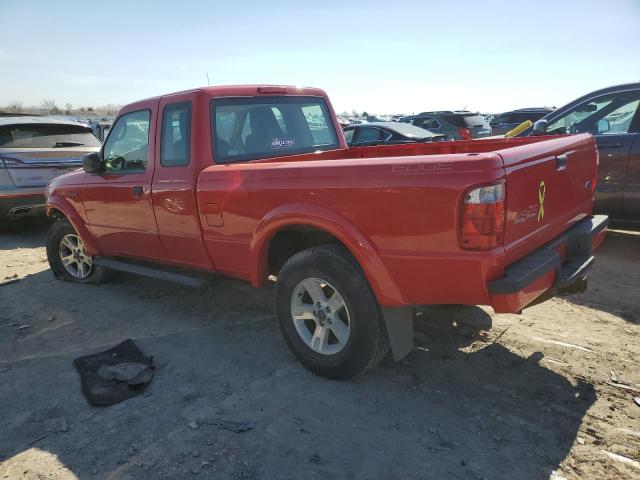 1FTYR15E25PA26391 - 2005 FORD RANGER SUPER CAB RED photo 2