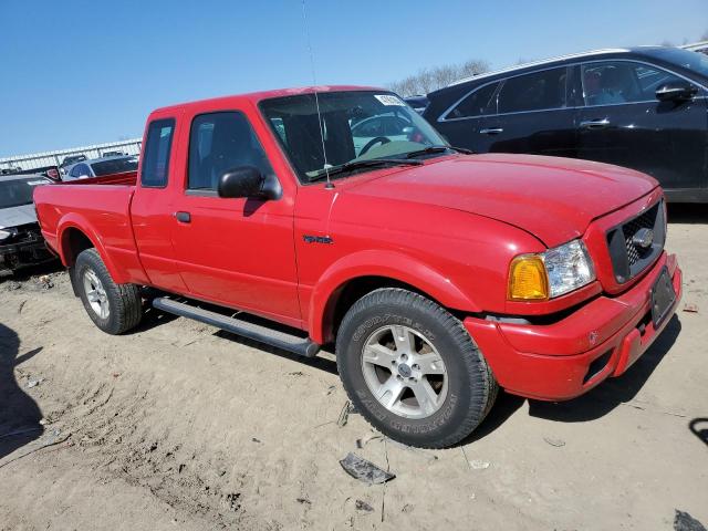 1FTYR15E25PA26391 - 2005 FORD RANGER SUPER CAB RED photo 4