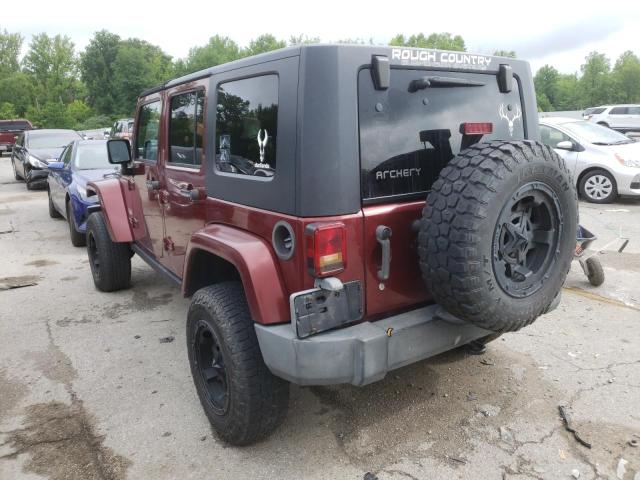 1J4GB591X7L193164 - 2007 JEEP WRANGLER SAHARA BURGUNDY photo 3