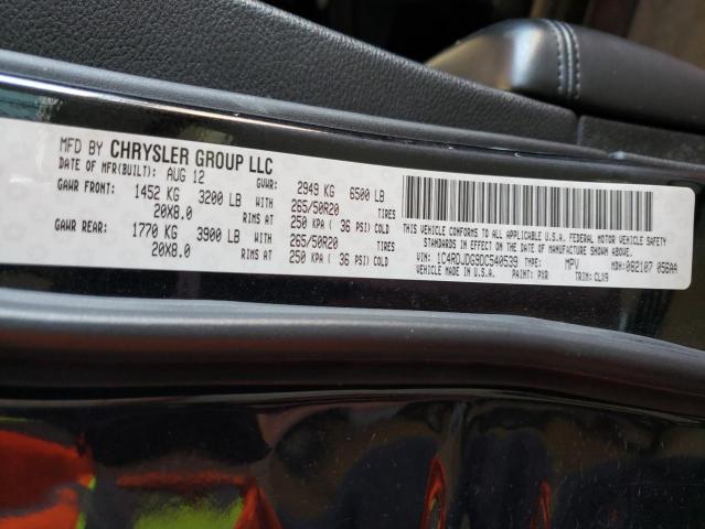 1C4RDJDG9DC540539 - 2013 DODGE DURANGO CREW BLACK photo 13