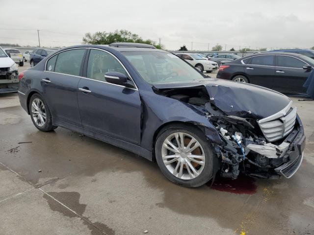 KMHGC4DD0DU222123 - 2013 HYUNDAI GENESIS 3.8L BLUE photo 4