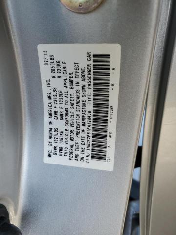 1HGCR2F81FA128408 - 2015 HONDA ACCORD EXL SILVER photo 13