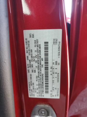 1FMCU9H60MUA64242 - 2021 FORD ESCAPE SEL RED photo 12