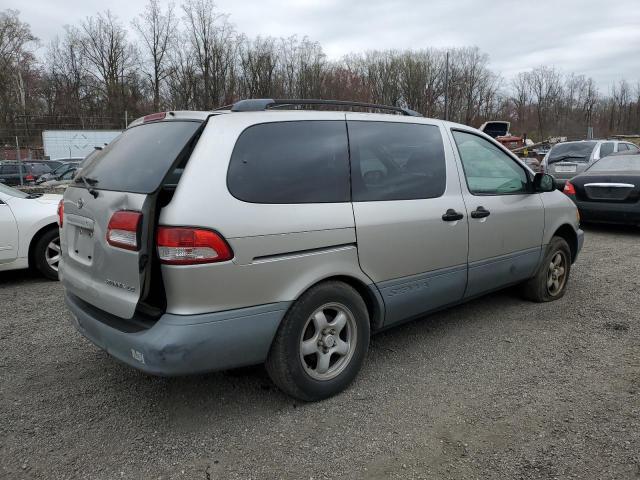 4T3ZF13C91U319749 - 2001 TOYOTA SIENNA LE GRAY photo 3