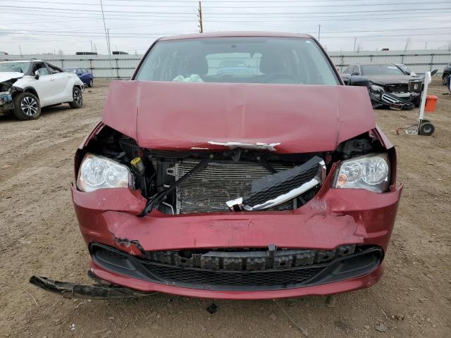 2C4RDGBGXER466580 - 2014 DODGE GRAND CARA SE RED photo 5