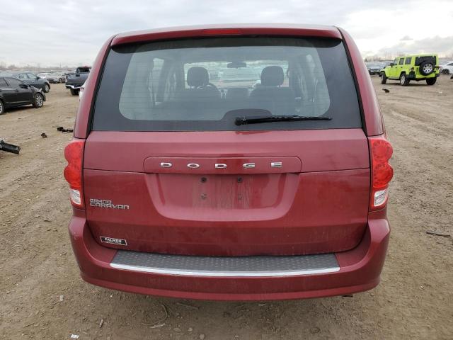 2C4RDGBGXER466580 - 2014 DODGE GRAND CARA SE RED photo 6