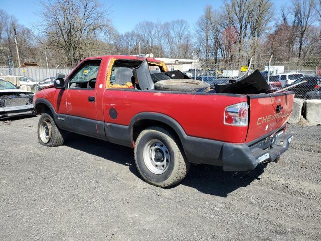 1GCCS1446SK244415 - 1995 CHEVROLET S TRUCK S10 RED photo 2