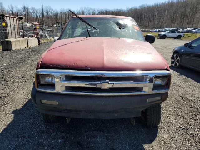1GCCS1446SK244415 - 1995 CHEVROLET S TRUCK S10 RED photo 5