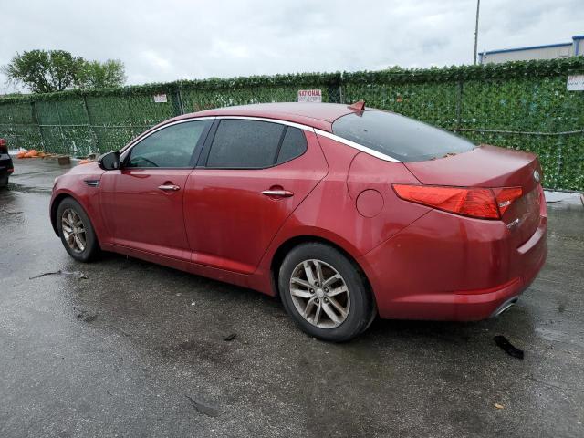 5XXGM4A74DG179587 - 2013 KIA OPTIMA LX RED photo 2