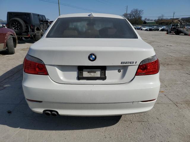 WBANU5C59AC128068 - 2010 BMW 528 I WHITE photo 6