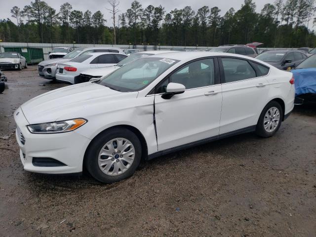 3FA6P0G74DR116421 - 2013 FORD FUSION S WHITE photo 1