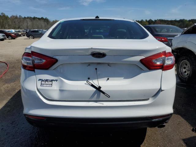 3FA6P0G74DR116421 - 2013 FORD FUSION S WHITE photo 6