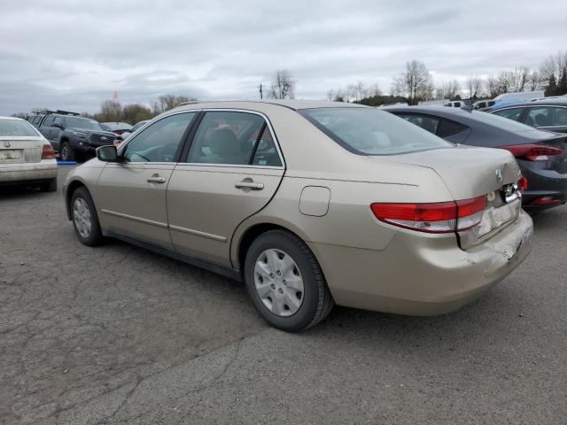 1HGCM56333A027127 - 2003 HONDA ACCORD LX BEIGE photo 2