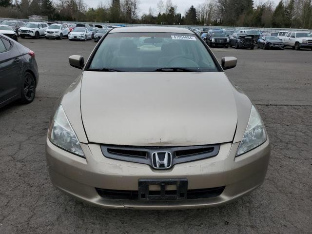 1HGCM56333A027127 - 2003 HONDA ACCORD LX BEIGE photo 5