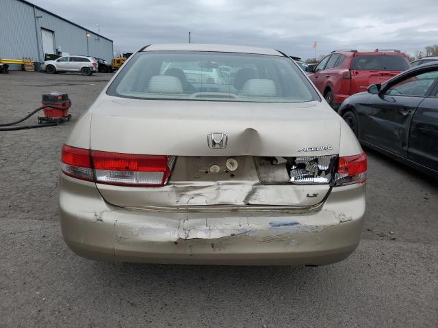 1HGCM56333A027127 - 2003 HONDA ACCORD LX BEIGE photo 6