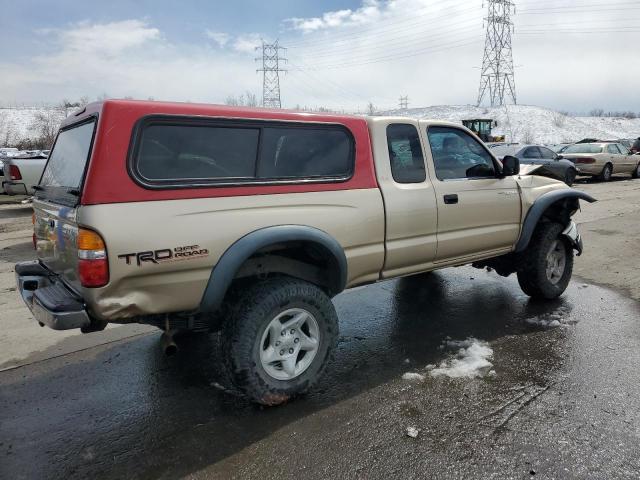 5TEWN72NX1Z760158 - 2001 TOYOTA TACOMA XTRACAB TAN photo 3