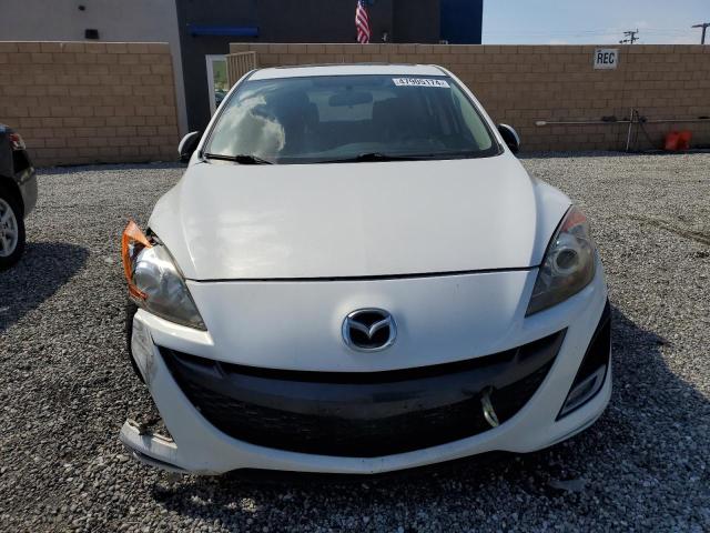 JM1BL1K60B1378503 - 2011 MAZDA 3 S WHITE photo 5