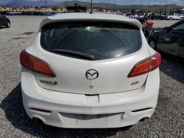 JM1BL1K60B1378503 - 2011 MAZDA 3 S WHITE photo 6