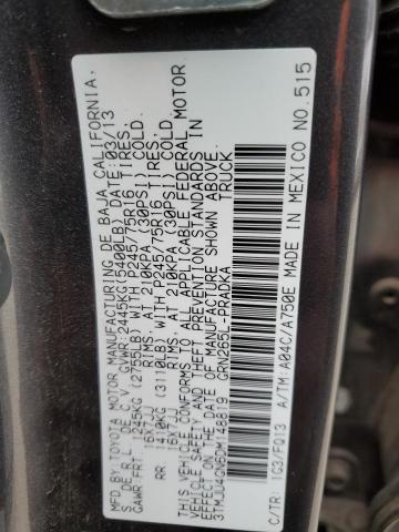 3TMJU4GN6DM148819 - 2013 TOYOTA TACOMA DOUBLE CAB PRERUNNER GRAY photo 13