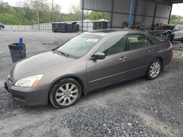 1HGCM66537A096459 - 2007 HONDA ACCORD EX GRAY photo 1