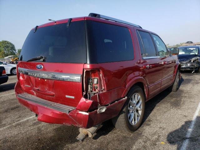 1FMJU2AT9GEF05881 - 2016 FORD EXPEDITION LIMITED RED photo 4