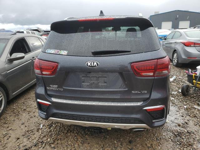 5XYPKDA50KG495212 - 2019 KIA SORENTO SX GRAY photo 6