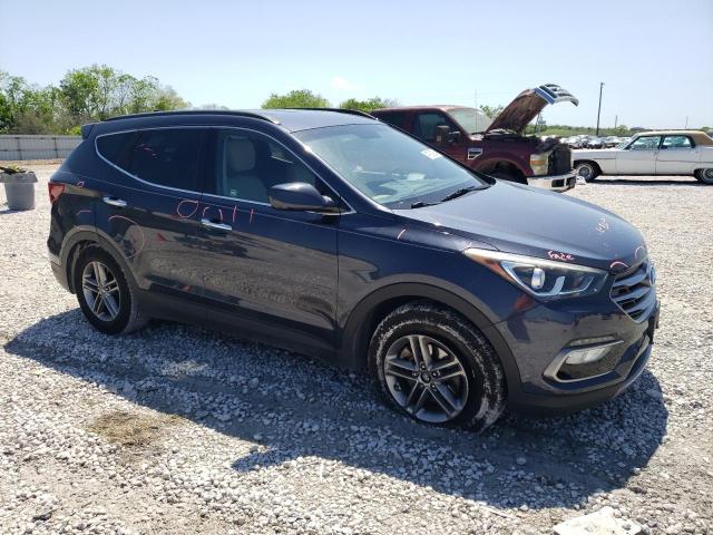 5XYZU3LB6HG412293 - 2017 HYUNDAI SANTA FE S BLUE photo 4