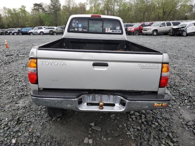 5TESN92N72Z114300 - 2002 TOYOTA TACOMA XTRACAB PRERUNNER ვერცხლისფერი ფოტო 6