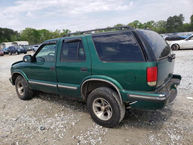 1GNCS13W2XK138092 - 1999 CHEVROLET BLAZER GREEN photo 2