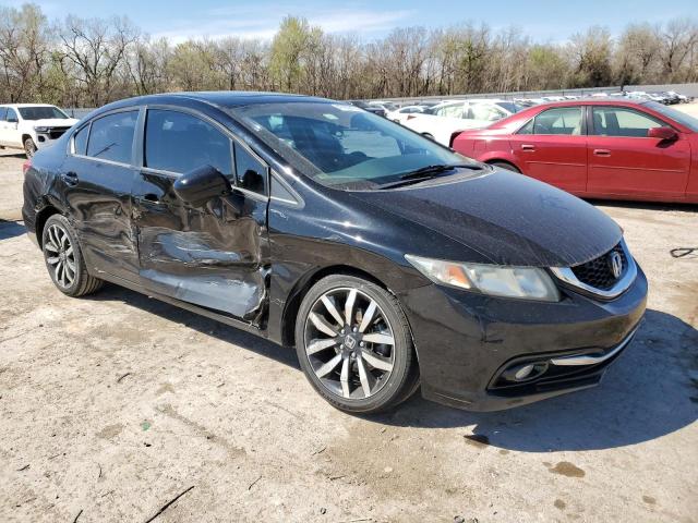 2HGFB2F93FH515750 - 2015 HONDA CIVIC EXL შავი ფოტო 4
