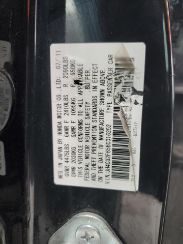 JH4CU2F65BC016252 - 2011 ACURA TSX BLACK photo 12