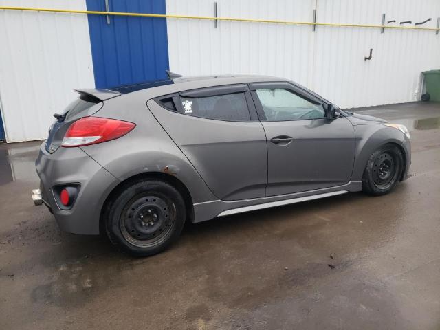 KMHTC6AEXEU213776 - 2014 HYUNDAI VELOSTER TURBO GRAY photo 3