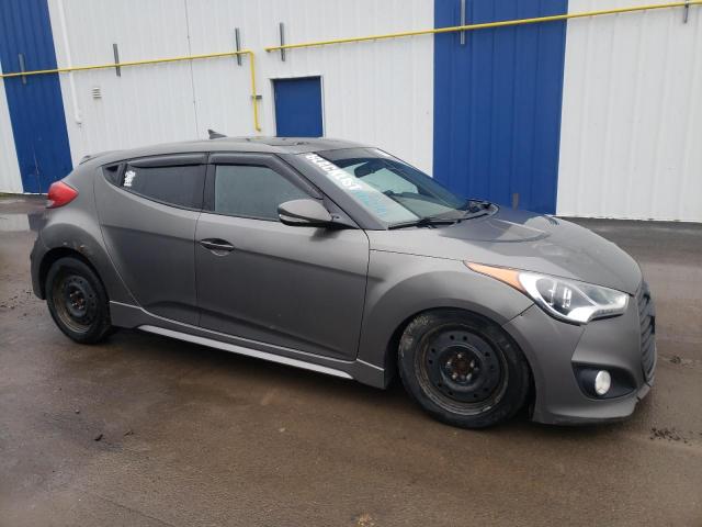 KMHTC6AEXEU213776 - 2014 HYUNDAI VELOSTER TURBO GRAY photo 4