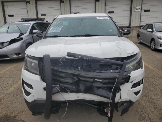 1FM5K8AR7HGB40640 - 2017 FORD EXPLORER POLICE INTERCEPTOR WHITE photo 5