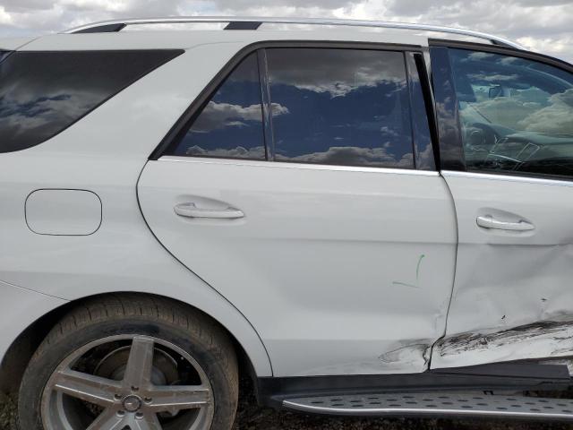 4JGDA5HB0FA586019 - 2015 MERCEDES-BENZ ML 350 4MATIC WHITE photo 11