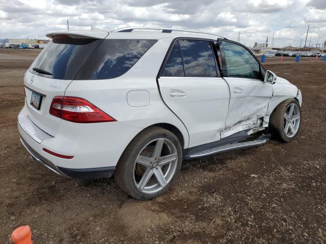 4JGDA5HB0FA586019 - 2015 MERCEDES-BENZ ML 350 4MATIC WHITE photo 3